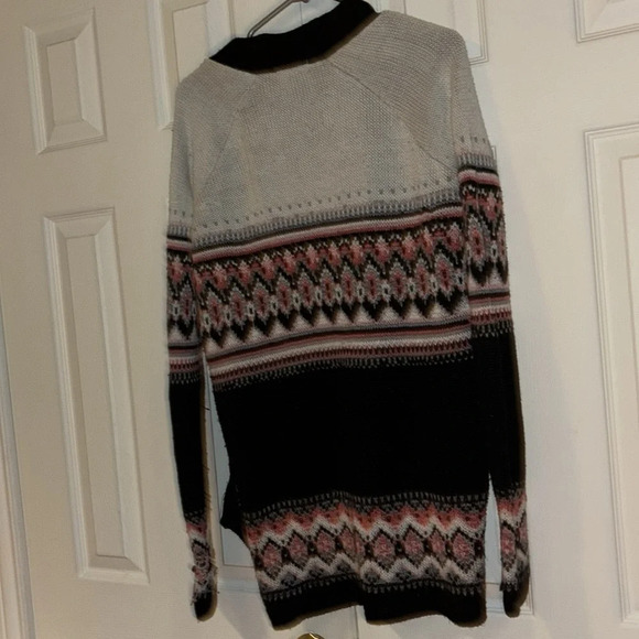 Vintage style oversized Sweater long sleeve acrylic open sweater Sz XS - Picture 14 of 14